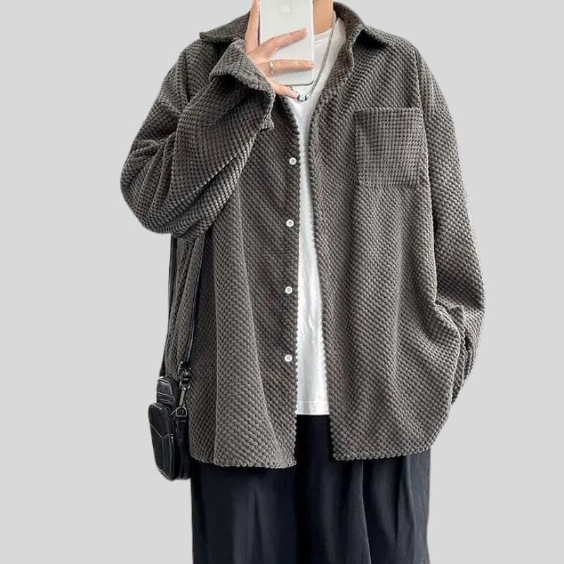 Chemise-Homme-Velour
