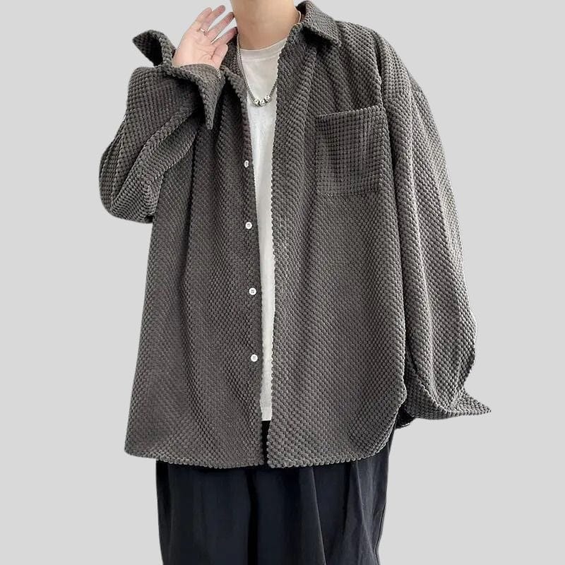 Chemise-Homme-Velour