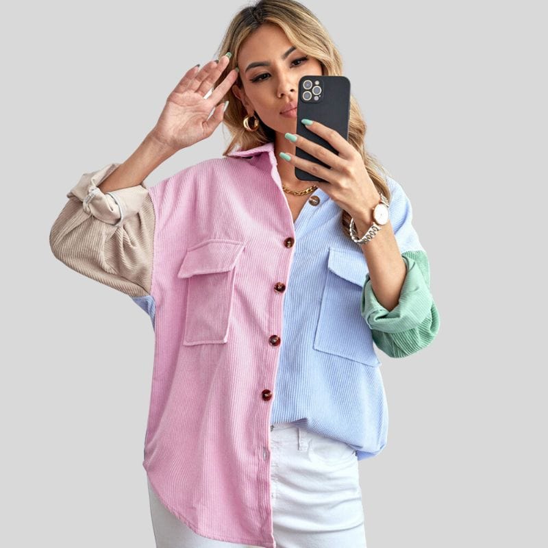 Chemise-Velour-Femme