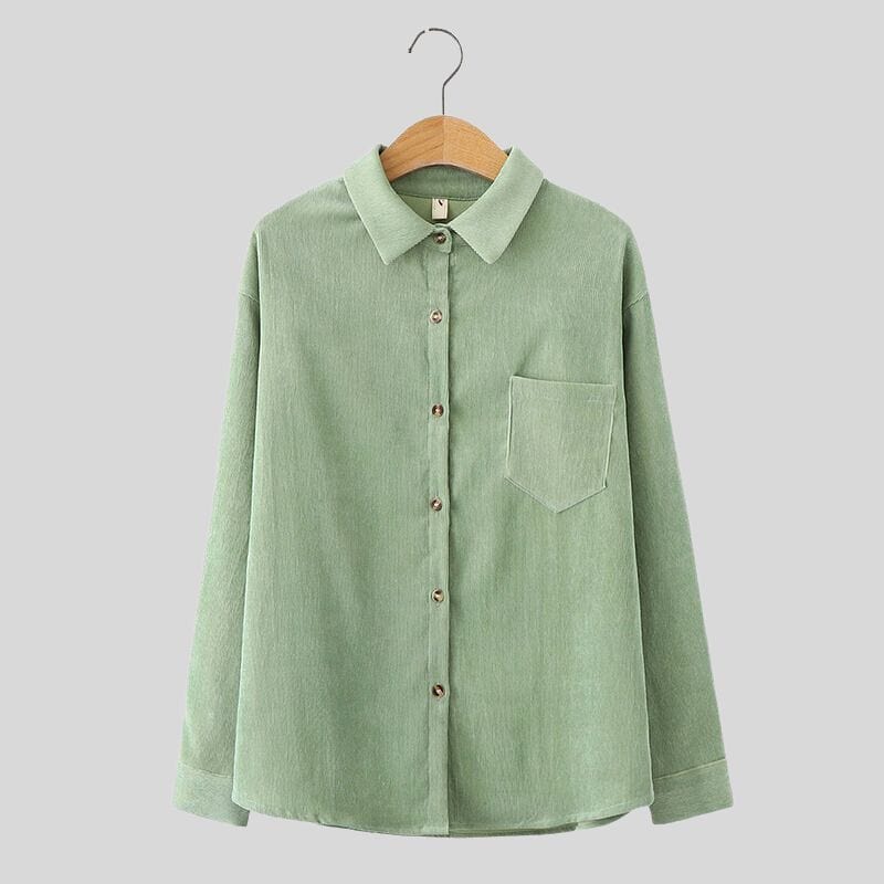 Chemise-Velours-Côtelé-Femme