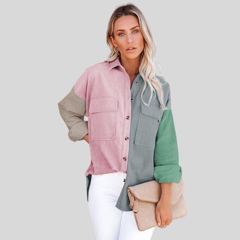 Chemise-en-Velour-Femme