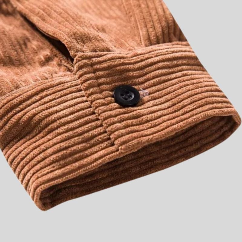 Chemise-en-Velours-Marron