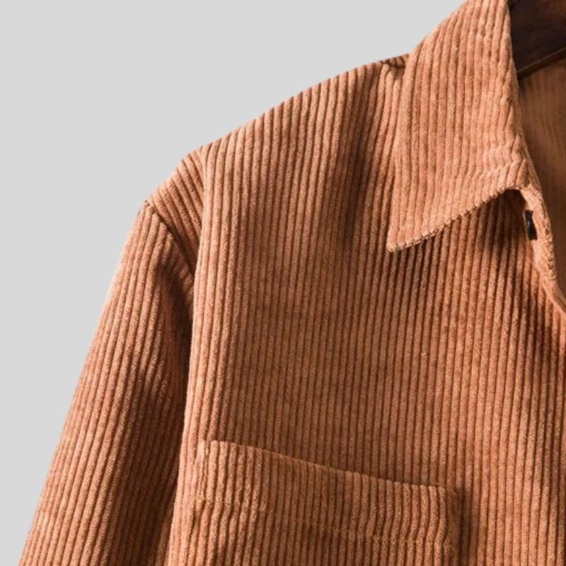 Chemise-en-Velours-Marron