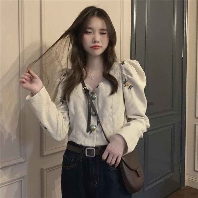 Chemisier-Velours-Cotelé