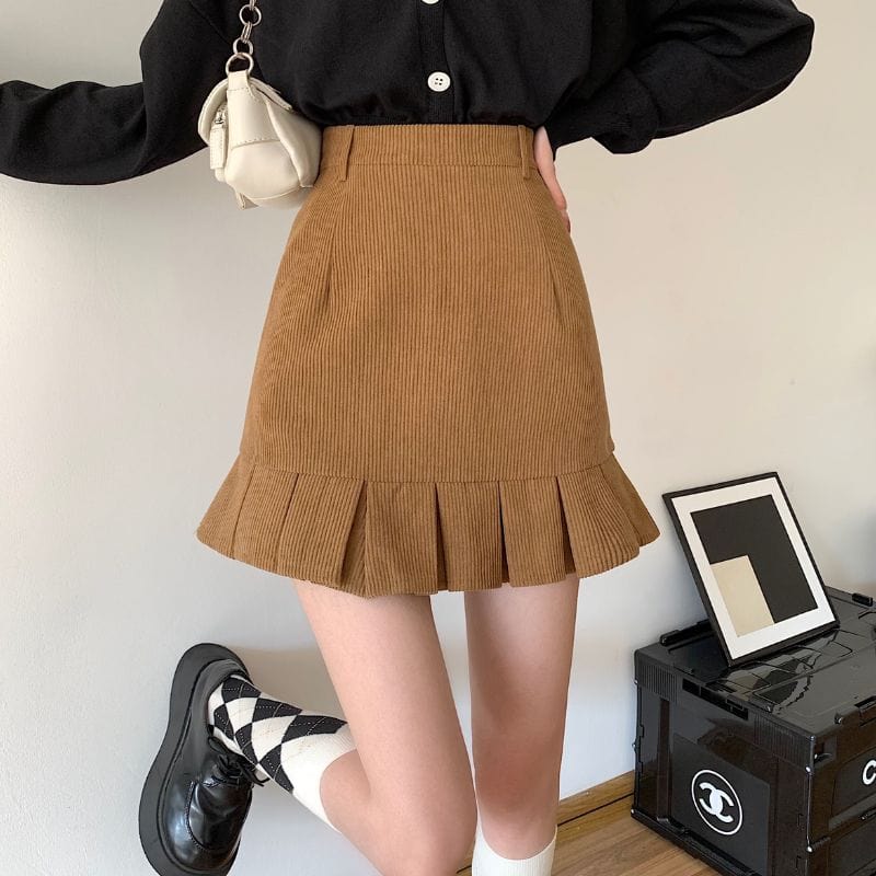 Jupe-Femme-Velours