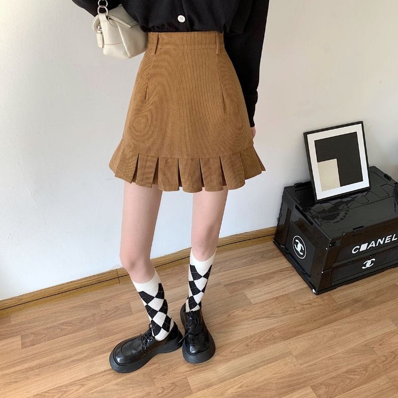 Jupe-Femme-Velours
