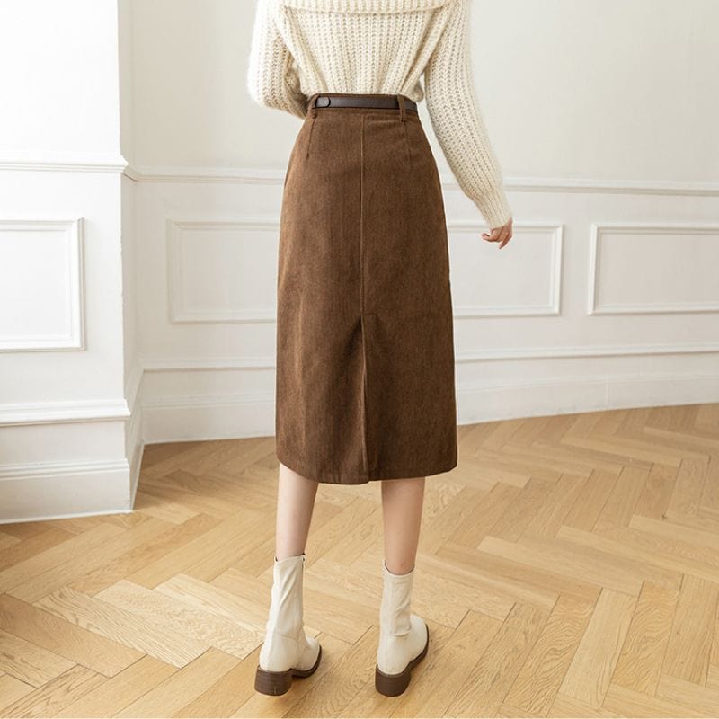 Jupe-Marron-Velour
