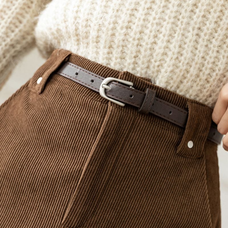 Jupe-Marron-Velour