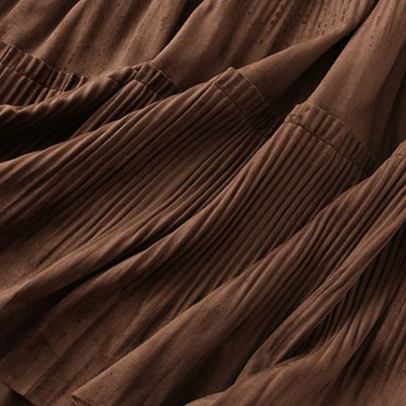 Jupe-Marron-Velours