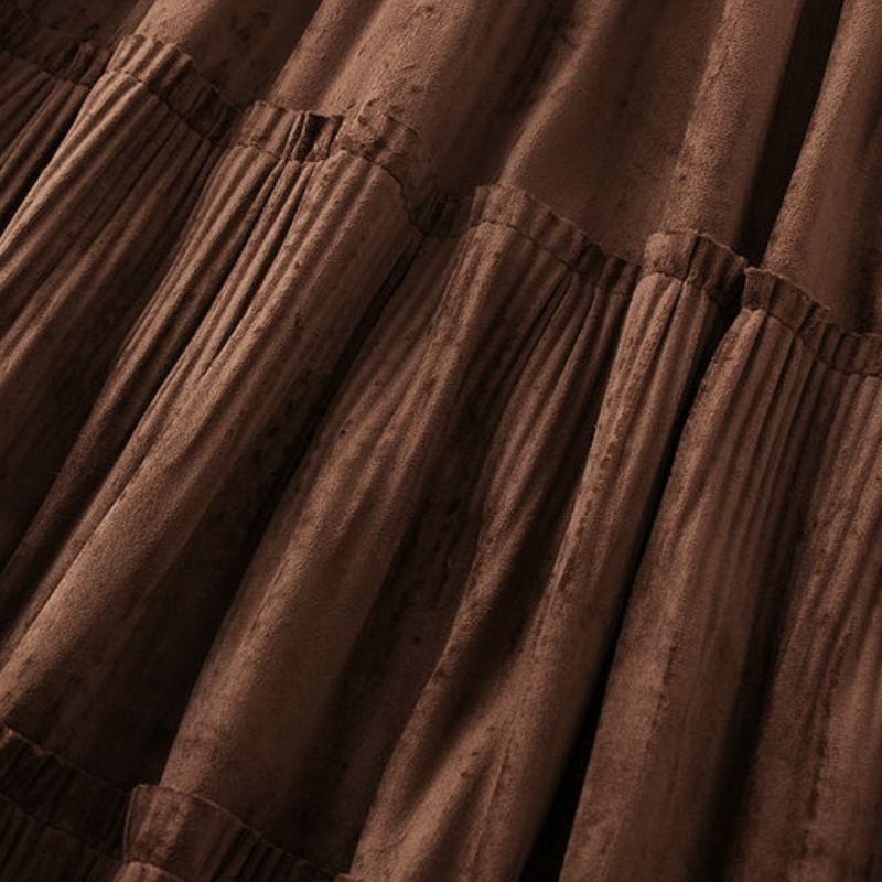 Jupe-Marron-Velours