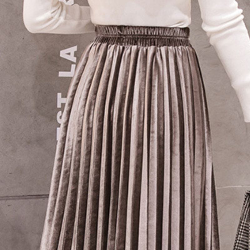 Jupe-Midi-Velours