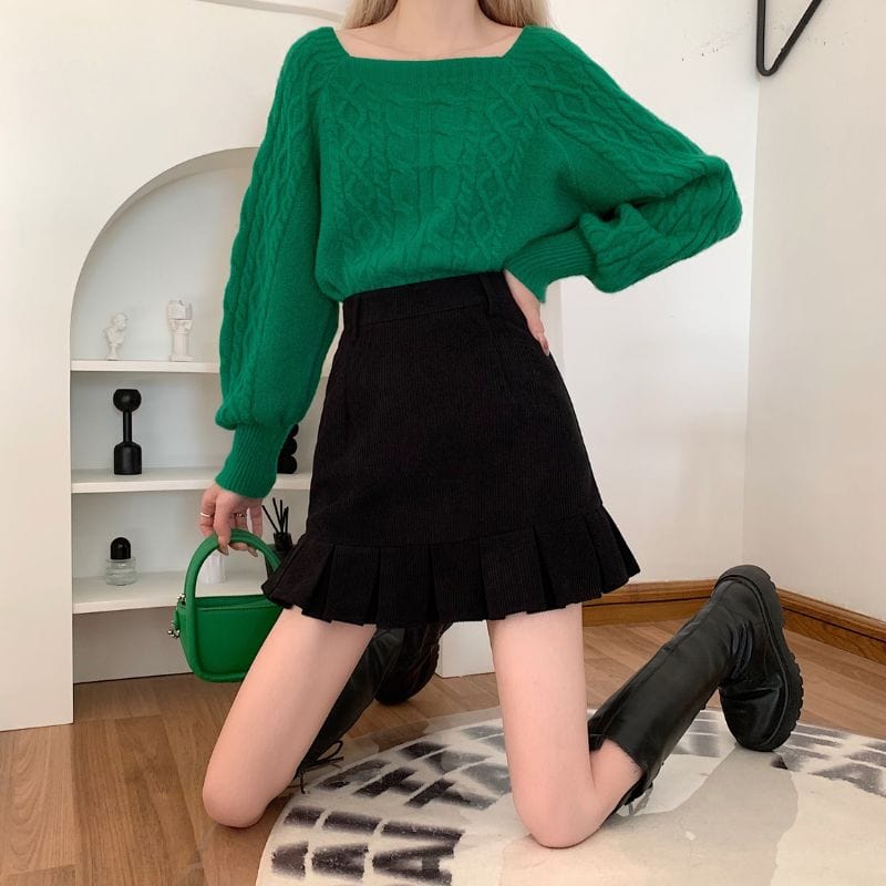 Jupe-Noir-en-Velours