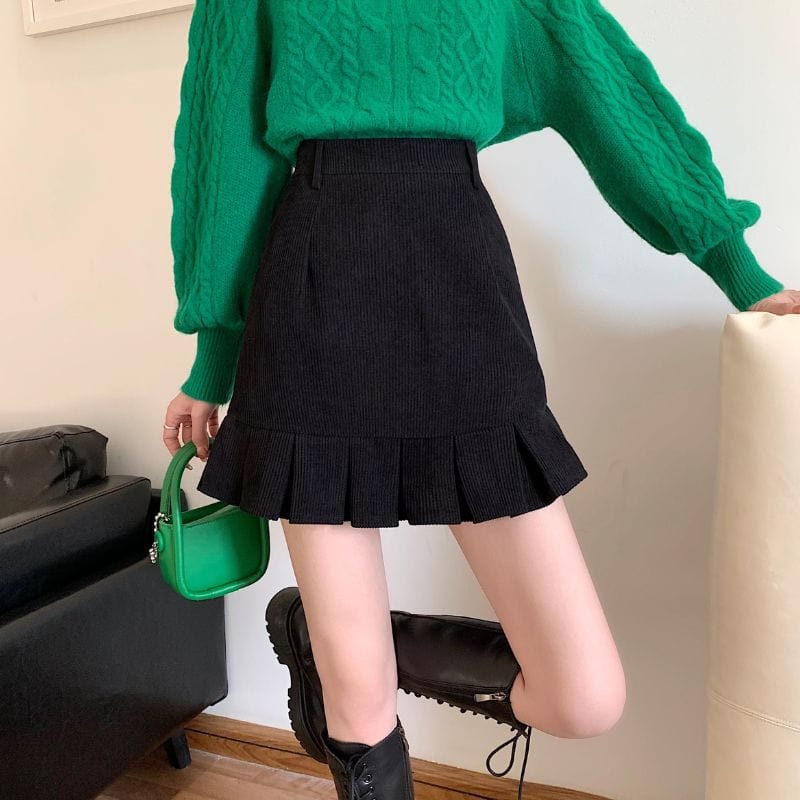 Jupe-Noir-en-Velours