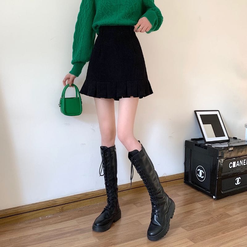 Jupe-Noir-en-Velours