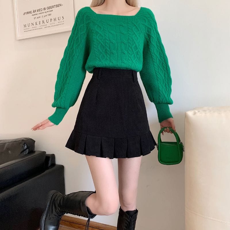 Jupe-Noir-en-Velours