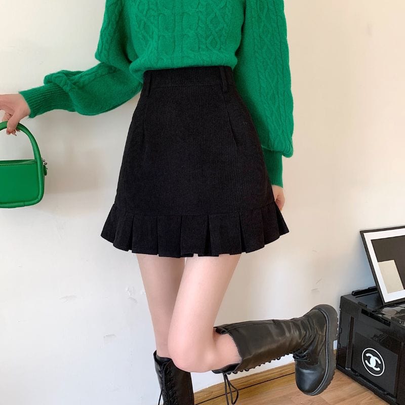 Jupe-Noir-en-Velours