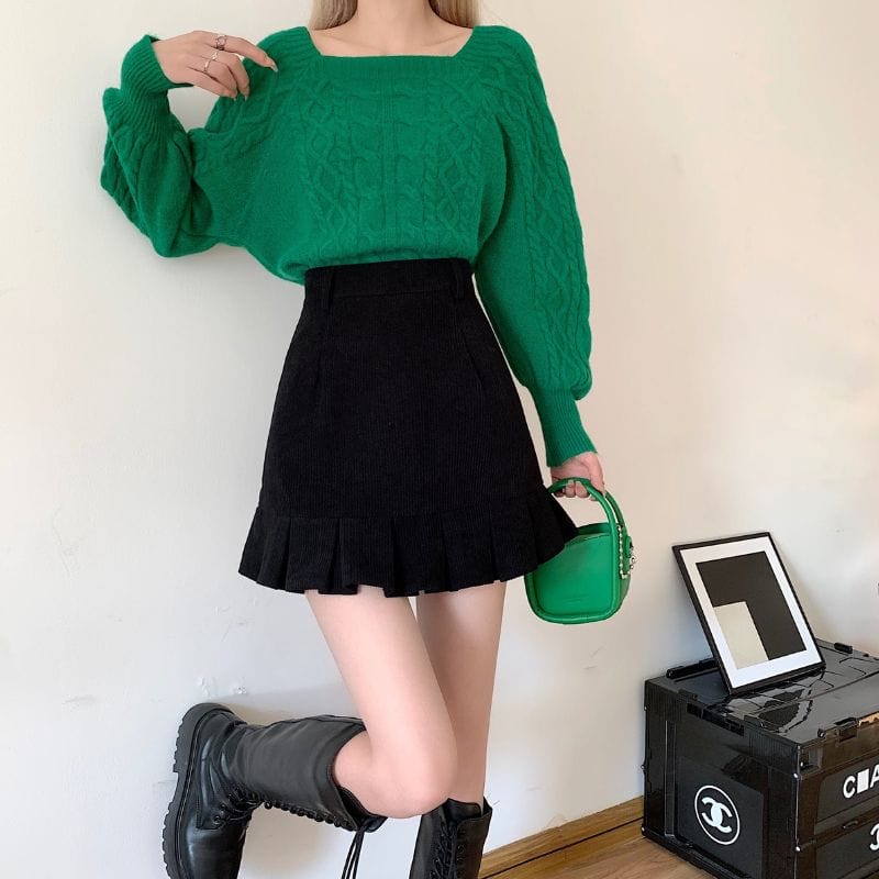 Jupe-Noir-en-Velours