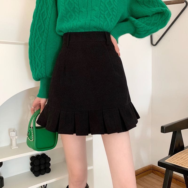 Jupe-Noir-en-Velours