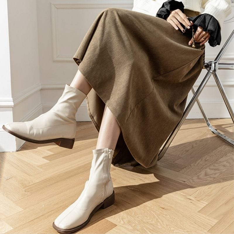 Jupe-Velour-Cotele-Femme