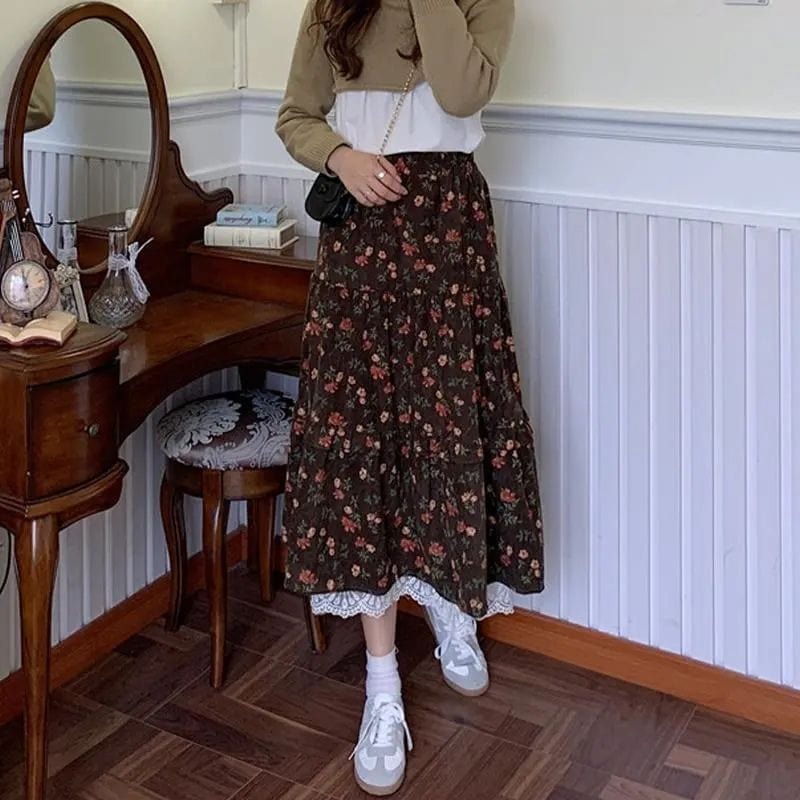 Jupe-Velour-Marron