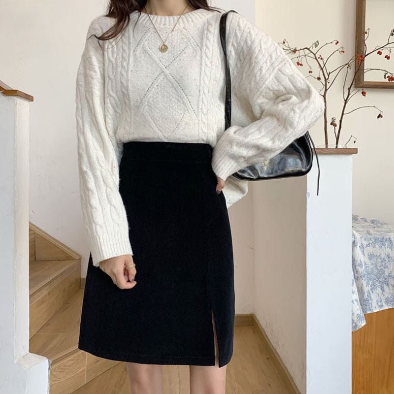 Jupe-Velour-Noire