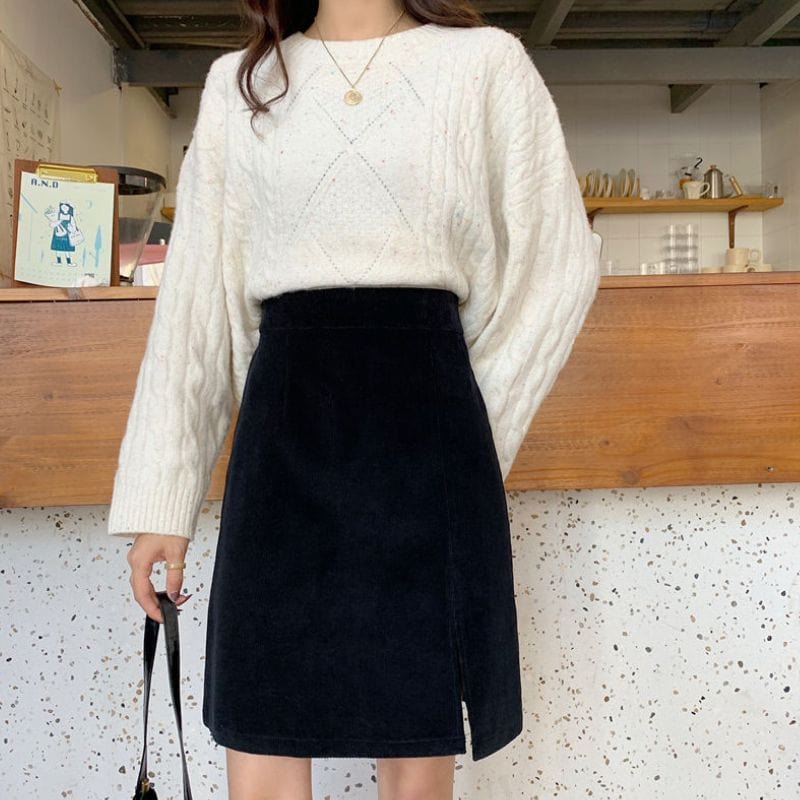 Jupe-Velour-Noire