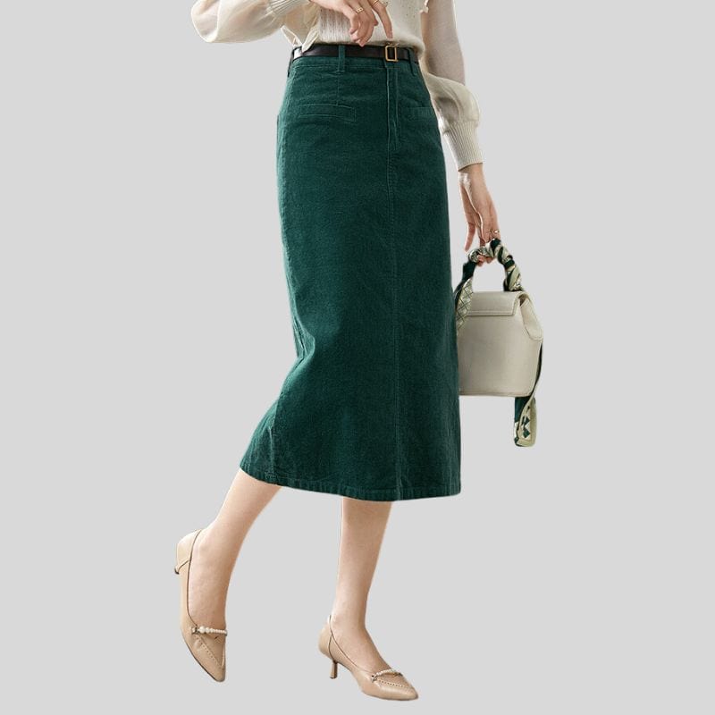 Jupe-Velours-Bleu-Canard