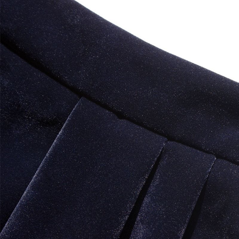 Jupe-Velours-Bleu