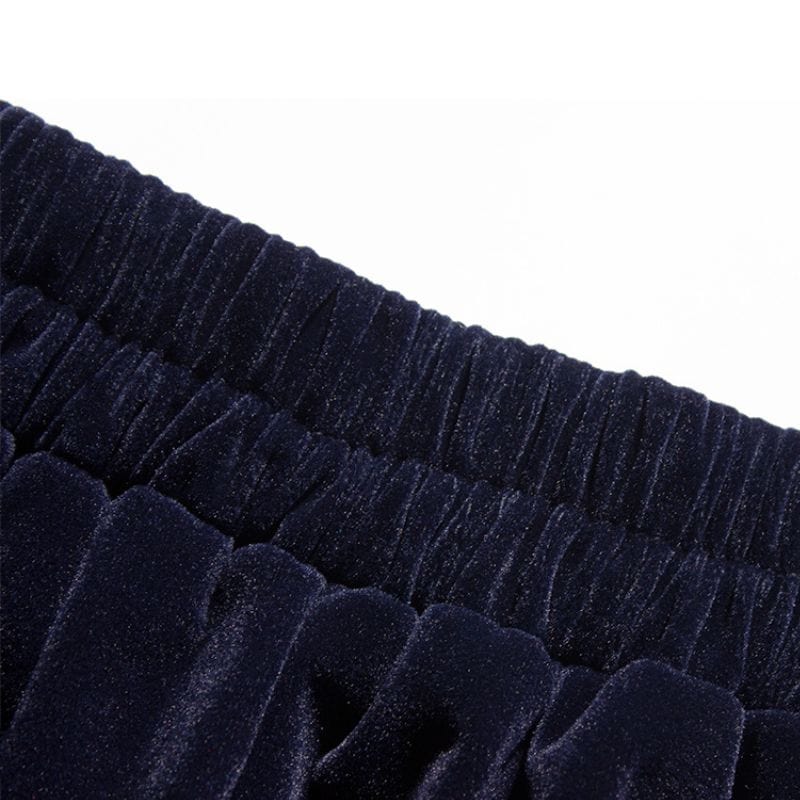 Jupe-Velours-Bleu