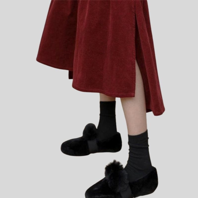 Jupe-Velours-Bordeaux