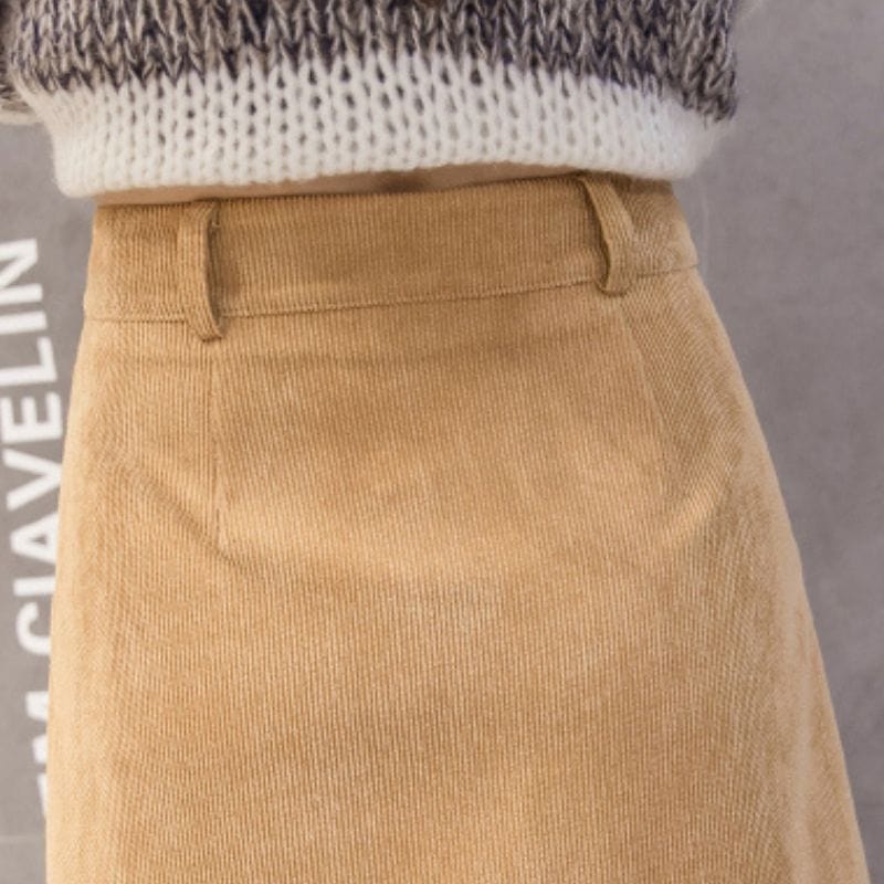 Jupe-Velours-Camel
