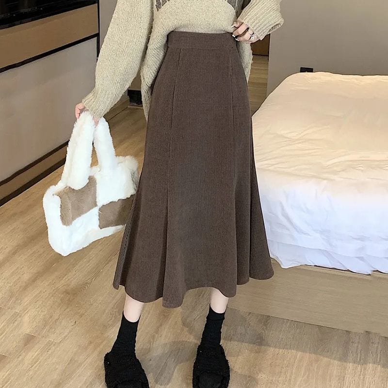 Jupe-en-Velour-Cotelé