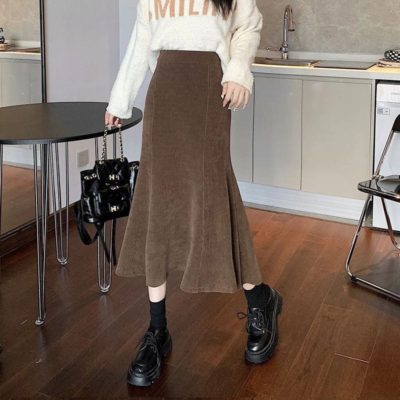 Jupe-en-Velour-Cotelé