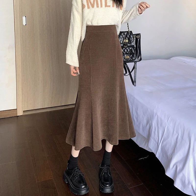 Jupe-en-Velour-Cotelé