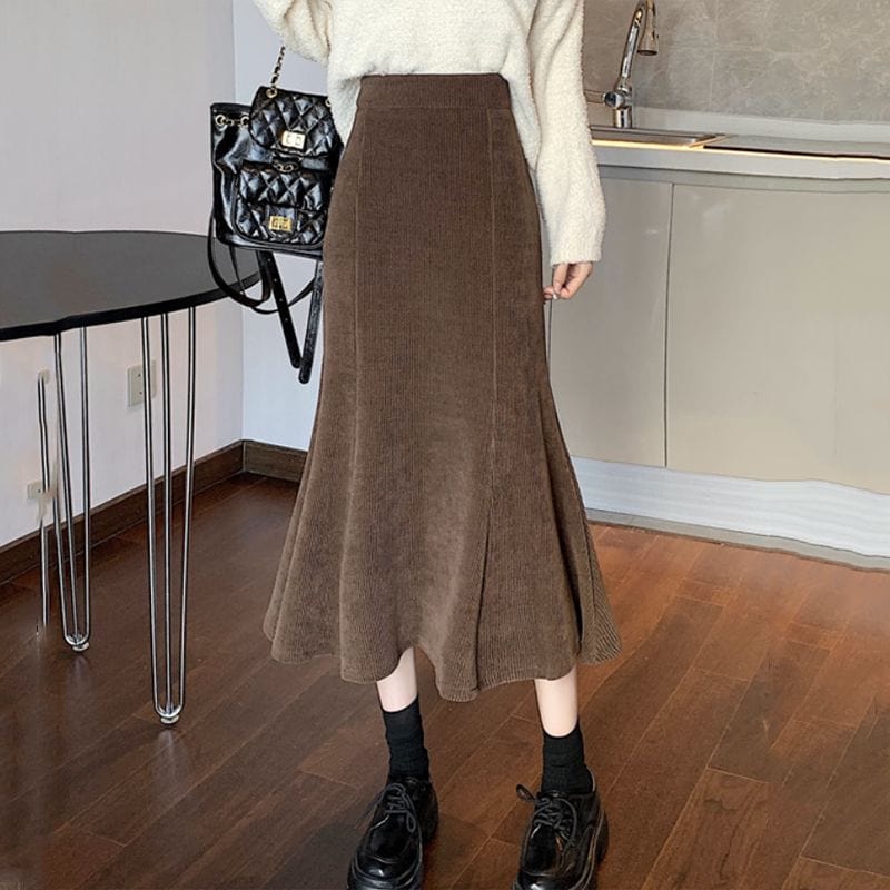 Jupe-en-Velour-Cotelé