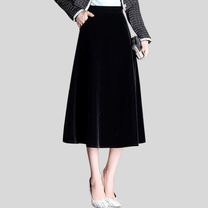 Jupe-en-Velour-Noir