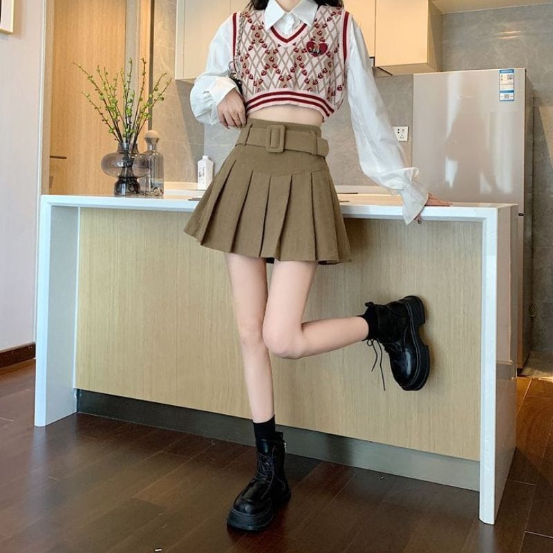 Jupe-en-Velours-Femme