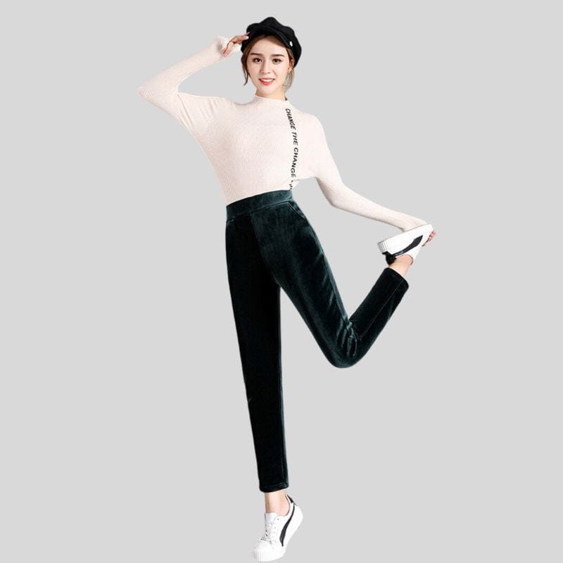 Legging-Velours