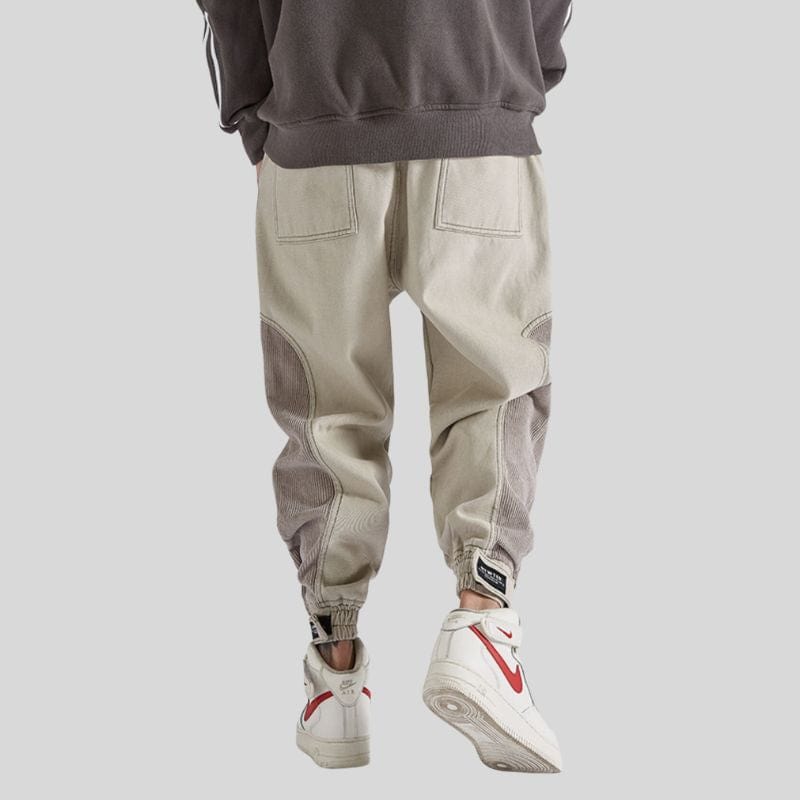 Pantalon-Cargo-Velours-Homme