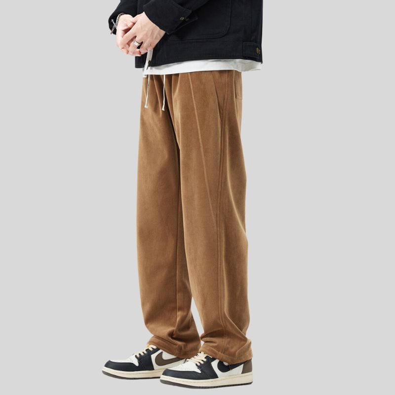 Pantalon-Homme-Velour-Cotelé