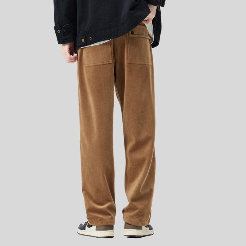 Pantalon-Homme-Velour-Cotelé