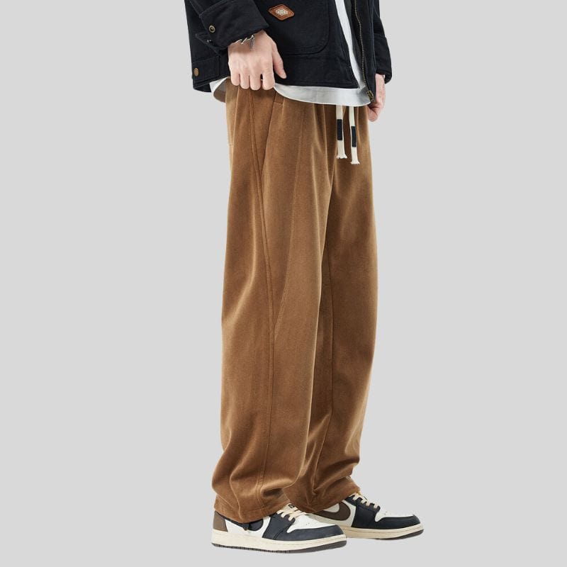 Pantalon-Homme-Velour-Cotelé