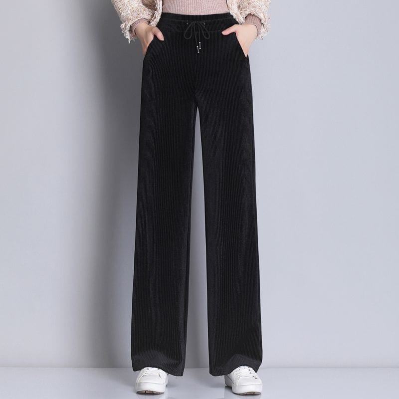 Pantalon-Jogging-Velours-Femme