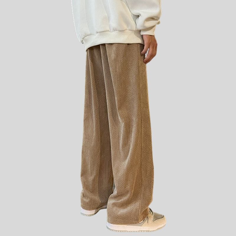 Pantalon-Large-Velours-Homme