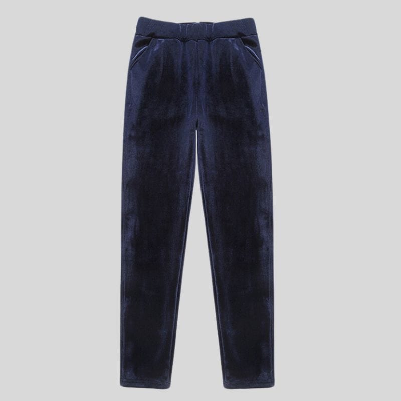 Pantalon-Slim-Velours-Femme