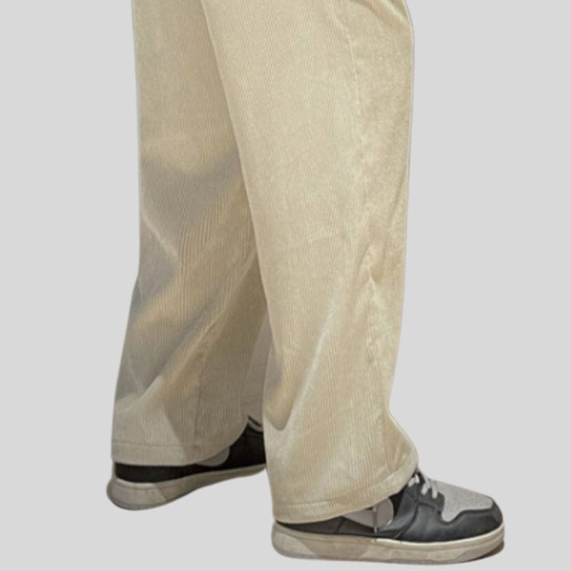 Pantalon-Velour-Beige-Homme