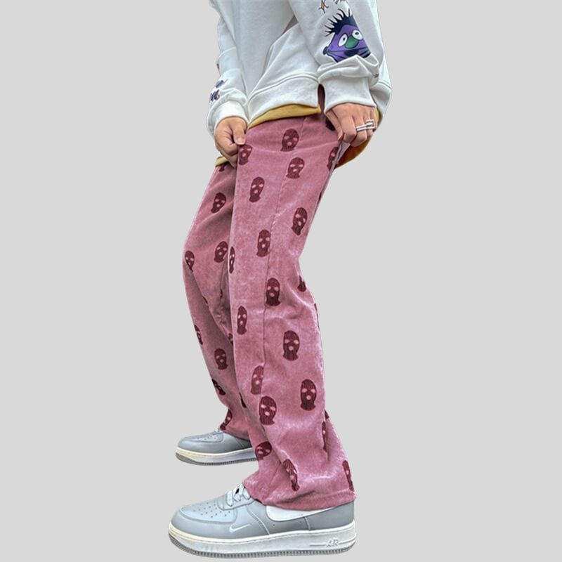 Pantalon-Velour-Cotelé-Homme