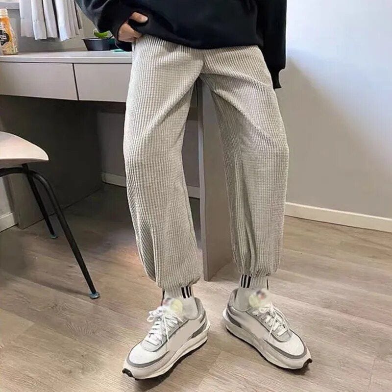 Pantalon-Velour-Gris-Homme