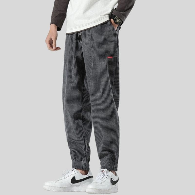 Pantalon-Velour-Slim-Homme