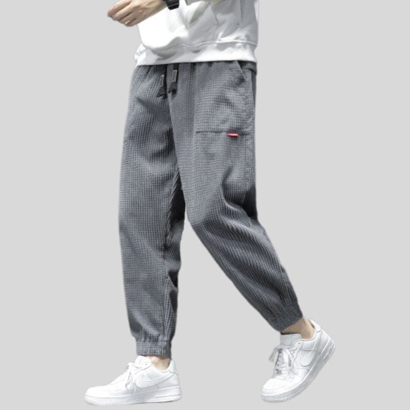 Pantalon-Velour-Slim-Homme
